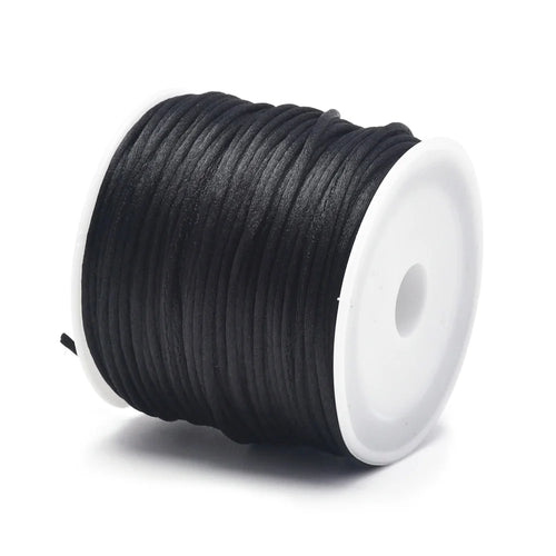 1.5mm Crafts Satin Rattail Cord String from Nylon for Chinese Knot,