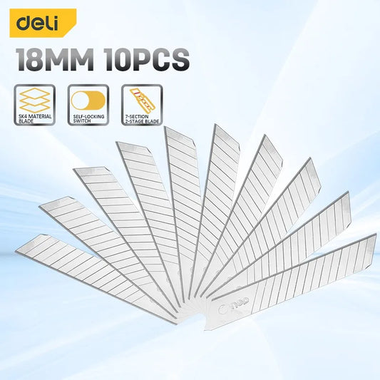 10PCS 18mm Utility Knife Replacement Blades, Snap-off Blades Fits18mm