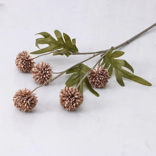5 Heads Artificial Flower Bouquet Silk Dandelion Flower Ball Fake
