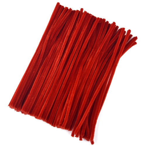 100pcs Chenille Stems Toys DIY Strips Twist Bar Anvil Wire Craft Pipe