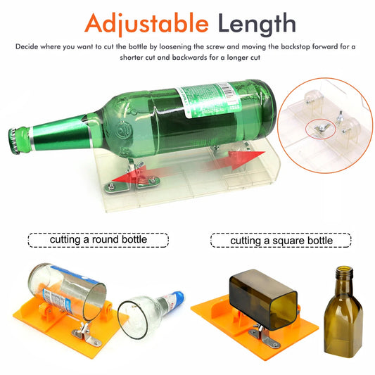 Universal Adjustable Glass Bottle Cutter Metal Cut Machine for Wine