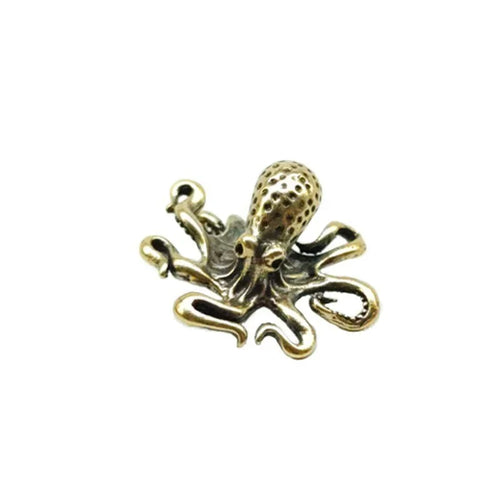 Brass Octopus Home Decoration Antique Copper Animal Figurines