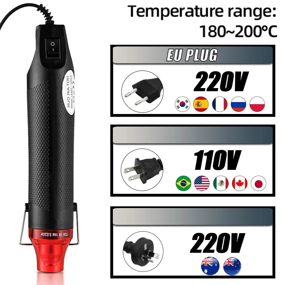 Hot Air Gun Portable Mini Heater for DIY Craft Embossing Shrink