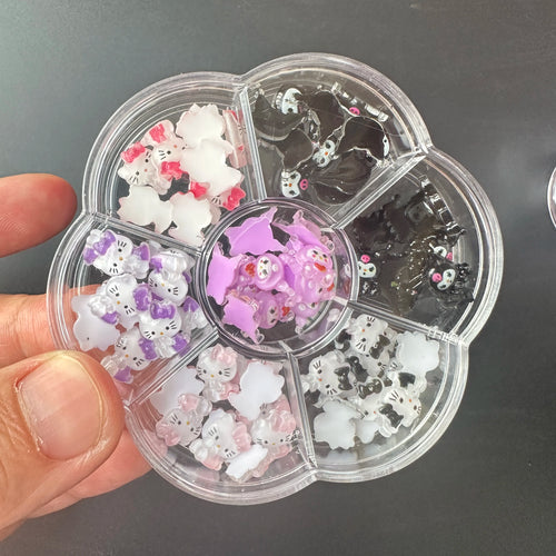 120PCS/70PCS Kawaii Sanrio Mini Nail Art Accessories Stickers