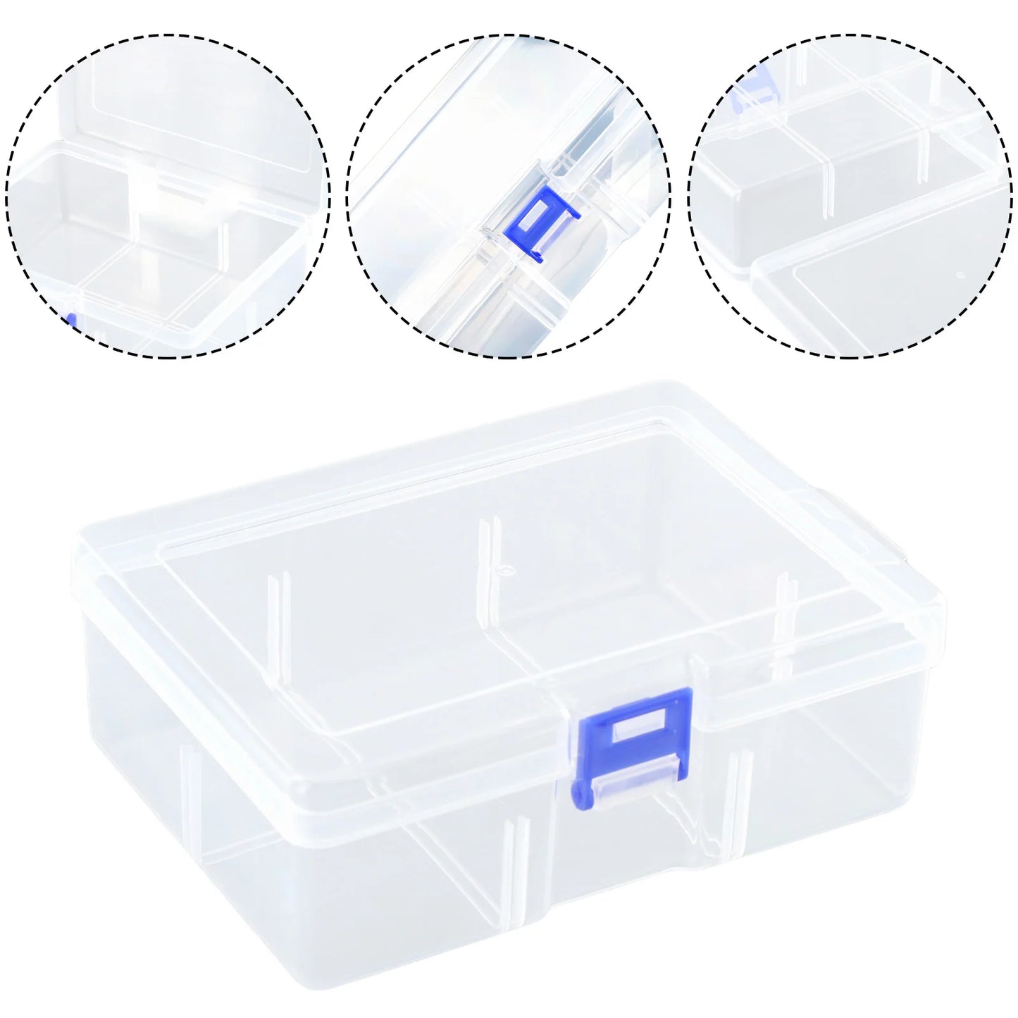 Clear Plastic Box Rectangular Box Screwdrivers Bits Tools Bleads