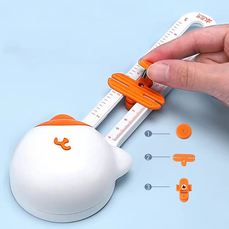 360-Degree Precision Circle Cutter - Stainless Steel Paper Trimmer For