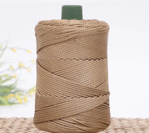 3mm Colored Cotton Cord Twisted Woven Rope Hollow Thread Craft
