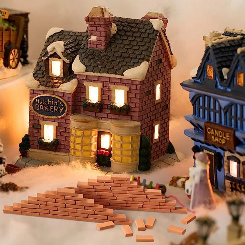 50pcs 1:16 Real Mini Bricks Model, Miniature Figurine Landscaping