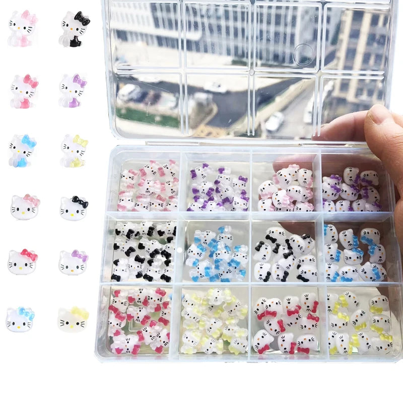 120PCS/70PCS Kawaii Sanrio Mini Nail Art Accessories Stickers