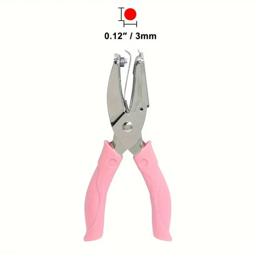 1PC Cute Metal Handheld Paper Punch Scrapbooking Clothes Single Hole