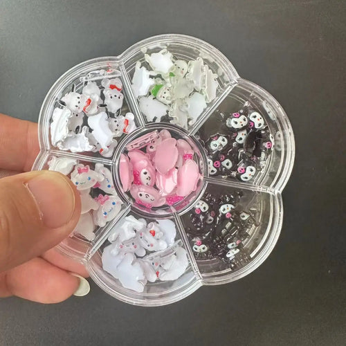 120PCS/70PCS Kawaii Sanrio Mini Nail Art Accessories Stickers