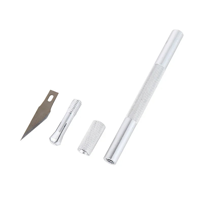 Engraving Non-Slip Metal Knife Kit + 40pcs #11 Blades Cutter Craft