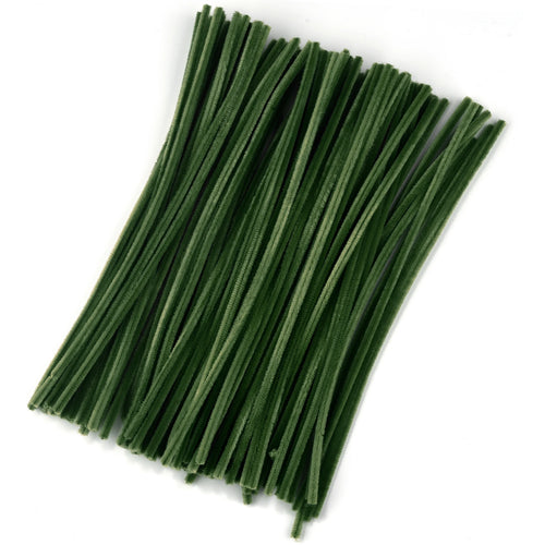100pcs Chenille Stems Toys DIY Strips Twist Bar Anvil Wire Craft Pipe
