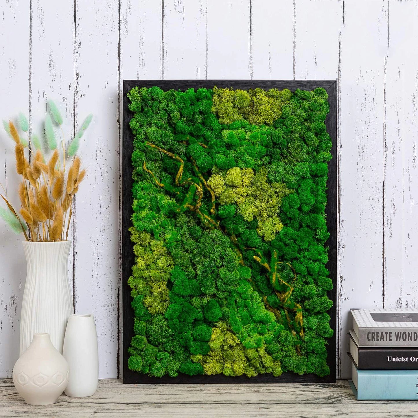 Artificial Green Plants Fake Grass Eternal Life Moss Grassfor Home