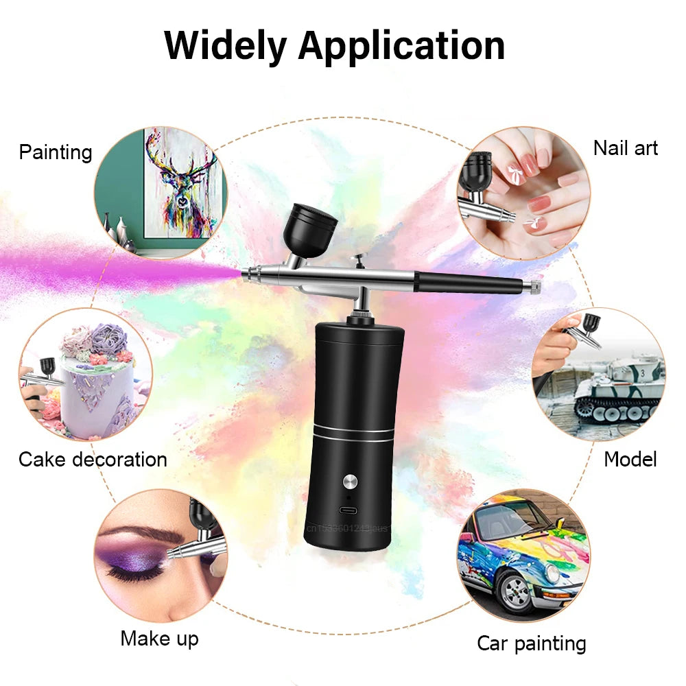 Airbrush Nail With Compressor Portable AirBrush Compressor Kit For