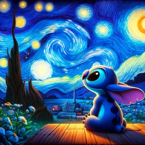 Disney Diamond Painting Cartoon Stitch Diamond Mosaic Landscape Craft