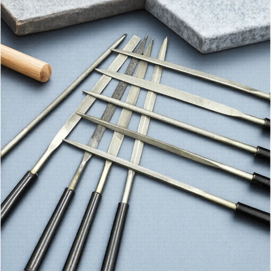 5/10PCS 3x140mm Needle File Set Diamond Jewelry Craft Tool Metal Glass