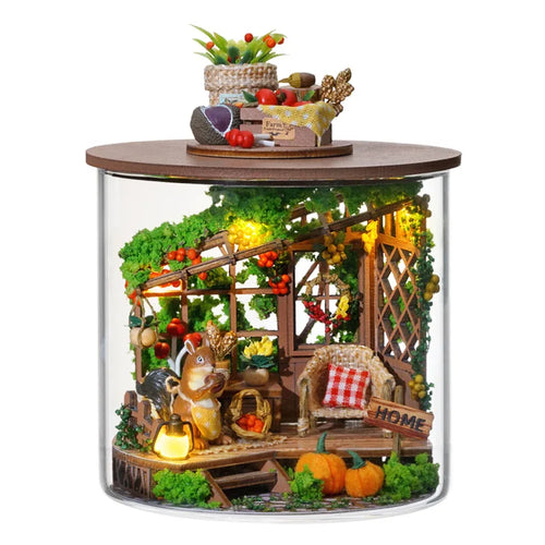 Mini DIY Kit For Doll House Making And Assembling Room Models Toys