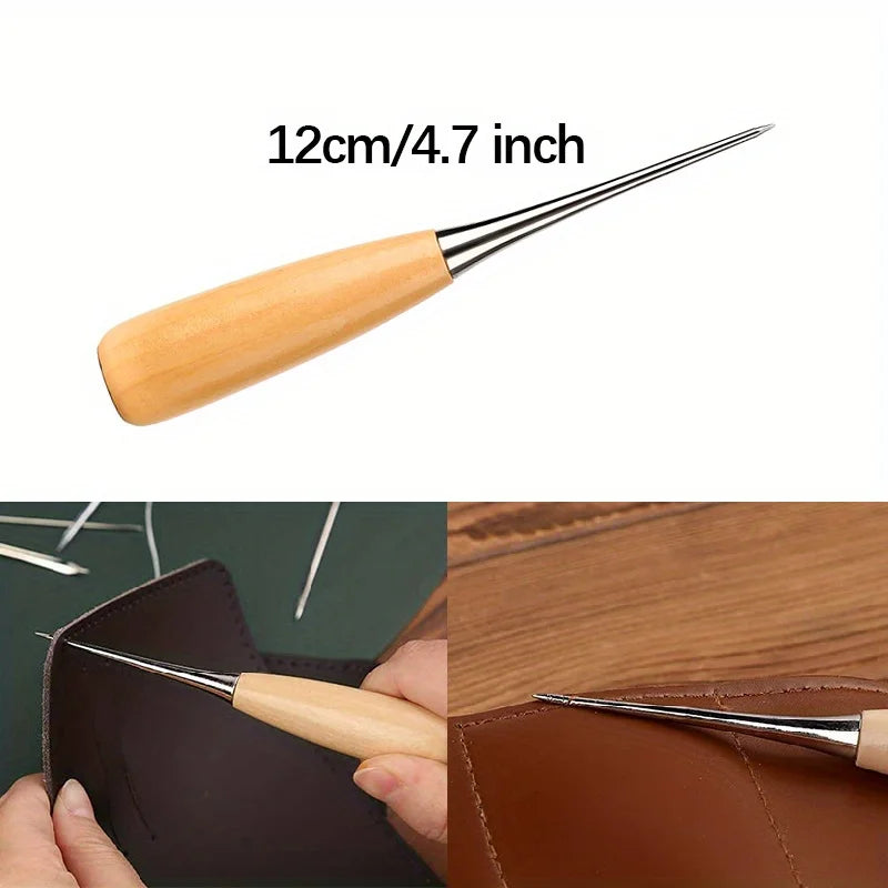 Leather Craft Sewing Kit Waxed Thread Hand Quilting Needles Sewing