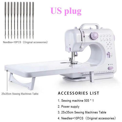 Portable Sewing Machine for Beginners Mini Electric Household Crafting