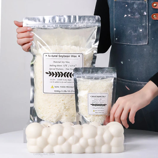 500g/1kg Pure Soy Wax Paraffin Material Pre-Soy Wax-Core Pigments
