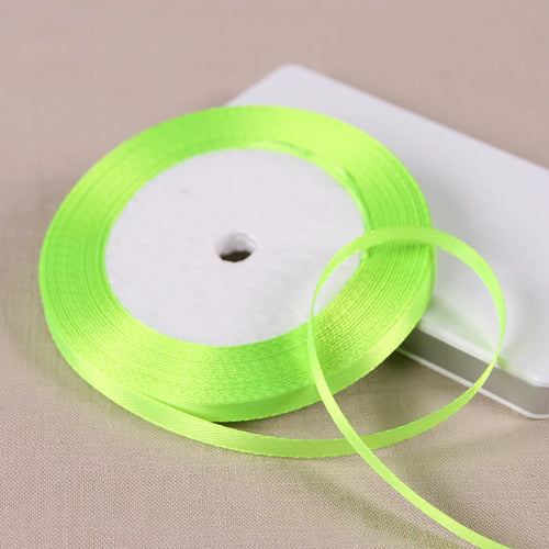 25yards/roll 6mm Satin Ribbon DIY Handmade Crafts Fabric Christmas