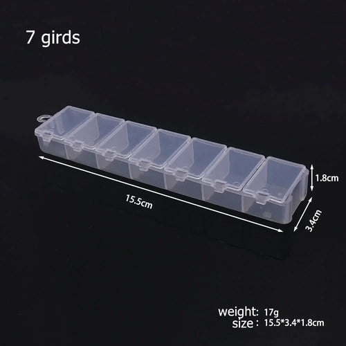 6-32 Compartments Plastic Storage Box Organizer Jewelry Container with