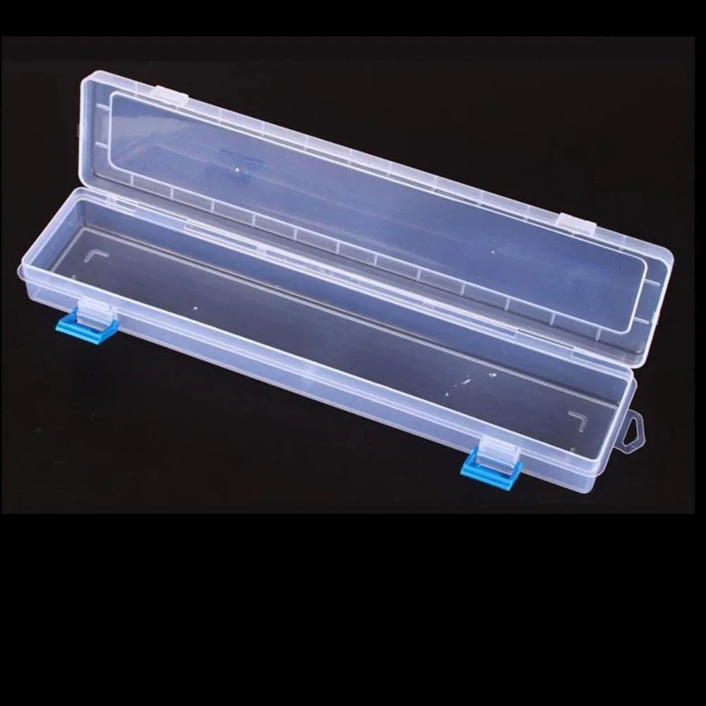 1Pc White Storage Box 33x7x3.5cm For Brushes Painting Pencils