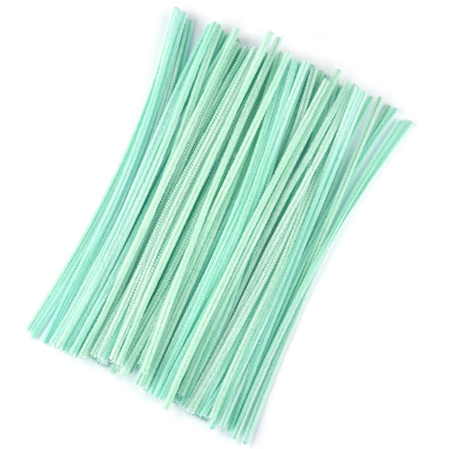 100pcs Chenille Stems Toys DIY Strips Twist Bar Anvil Wire Craft Pipe