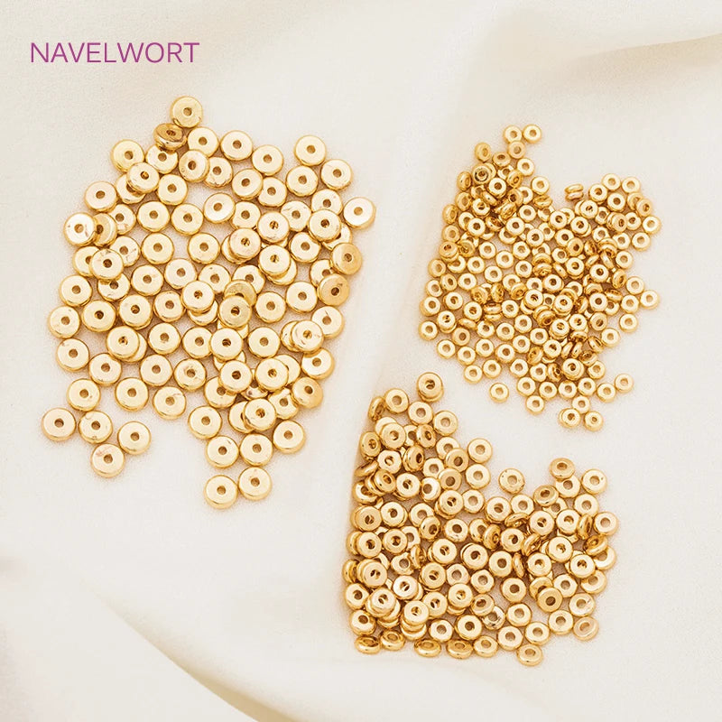 18k Gold Plated Spacer Beads For Bracelet Making,Separators For
