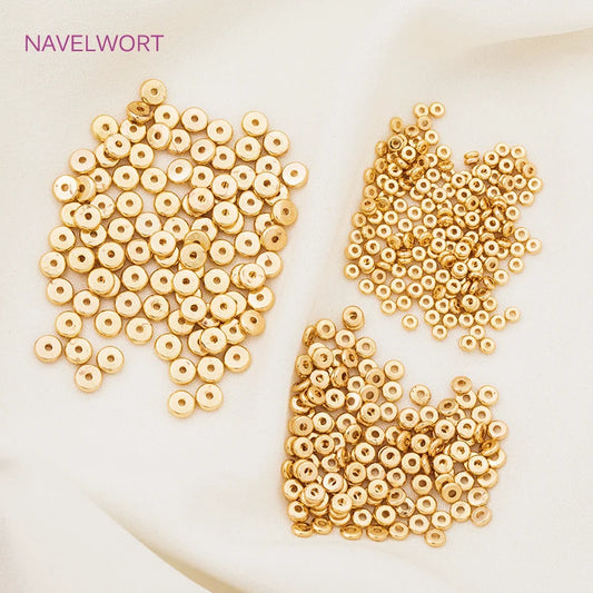 18k Gold Plated Spacer Beads For Bracelet Making,Separators For