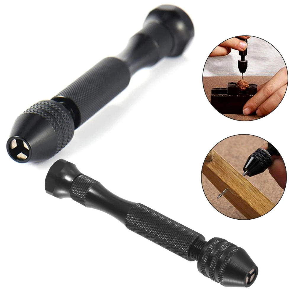 49pcs 0.2-3.4mm Hand Drill Set Mini Aluminum Hand Drill Bit Jewelry