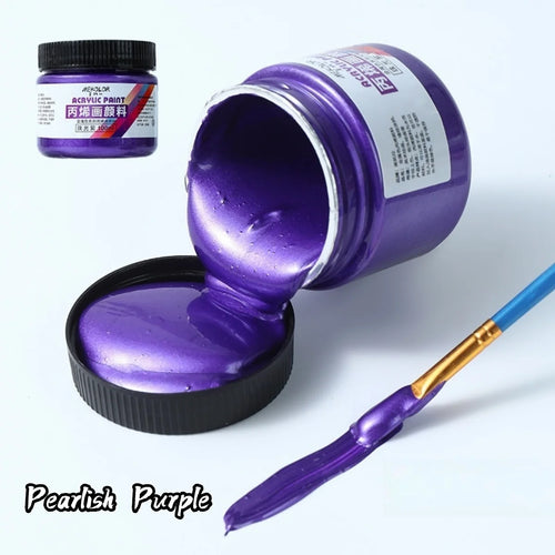 100ml Matte Acrylic Paint Bundle Premium Colors Non Crack Formula for
