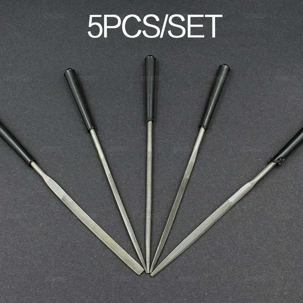 5/10PCS 3x140mm Needle File Set Diamond Jewelry Craft Tool Metal Glass
