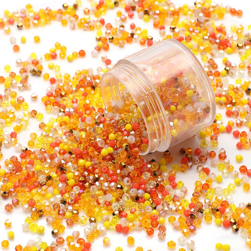 500Pcs 3mm Mixed AB Color Czech Bicone Glass Loose Spacer Beads Crafts