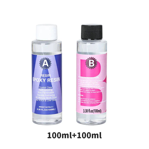 1:1 Crystal Clear Epoxy Resin Kit High Gloss & Bubbles Free Art Resin