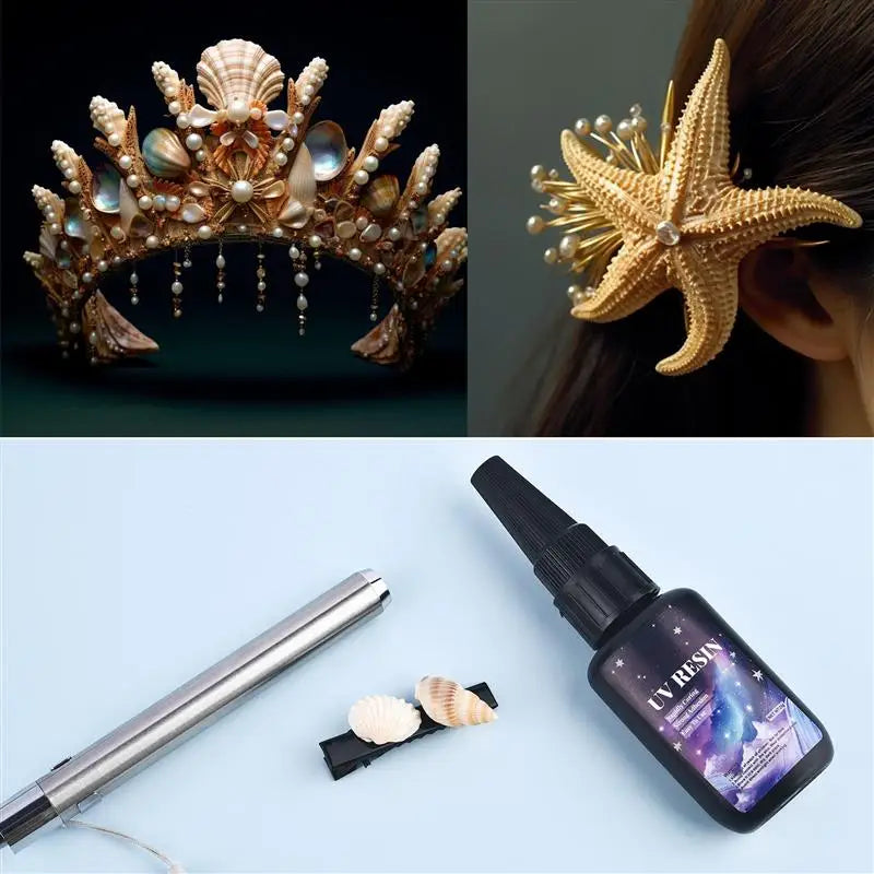 25/50g UV Resin Glue Set Clear Glue Ultraviolet Quick Drying Type With