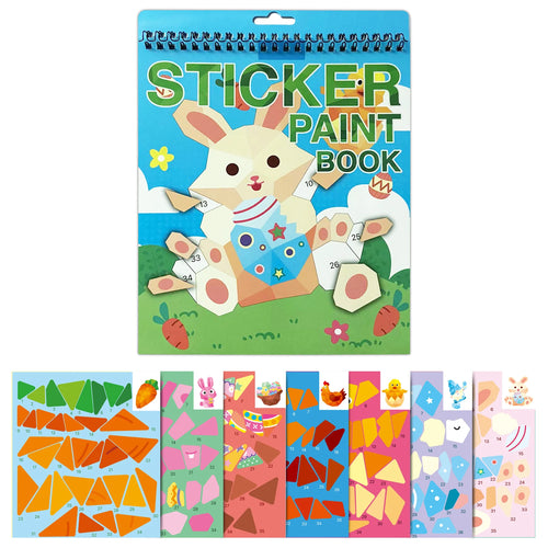 1PCS Sticker Book Crafts for Kids Ages 4-8, Sticker by Number for