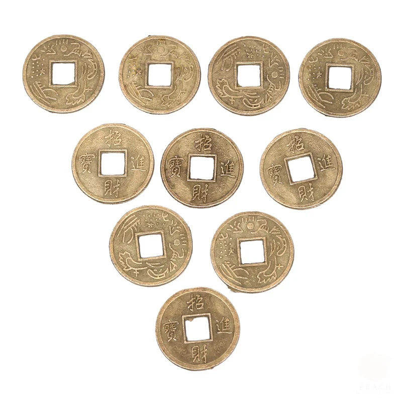 100 Pcs Antique Coins Craft Feng Shui Coins Ancient Chinese I Ching
