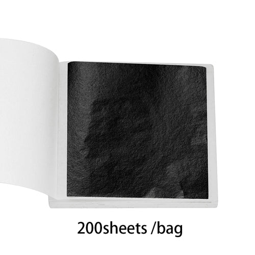 100-200sheets Imitation Gold Foil Paper Leaf Gilding DIY Epoxy Resin