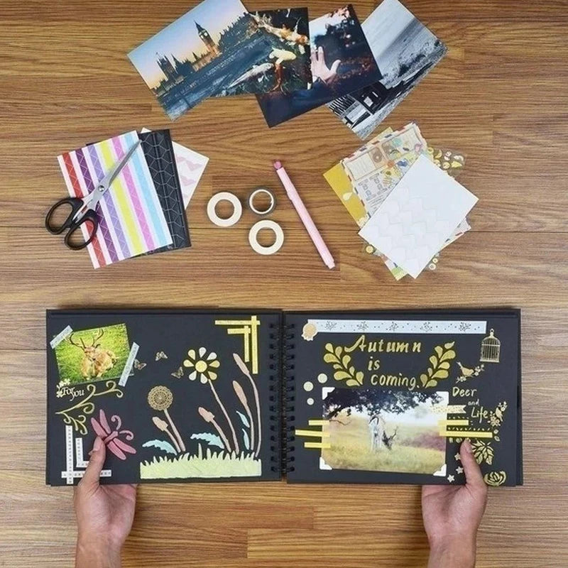 Handmade Scrapbook, DIY Album, Travel Wedding Gift Scrapbook, Memorial