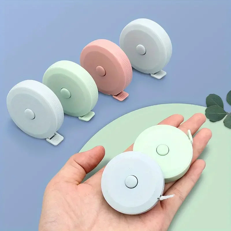 150 cm Cute Mini Soft Tape, Automatic Shrinking Tape Measure, Material
