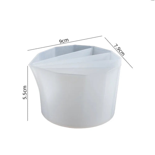Split Cup For Paint Pouring,Reusable Fluid Art Split Cup Silicone