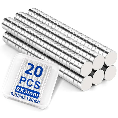 8×3mm Round Refrigerator Magnets, Small  Fridge Magnets, Office