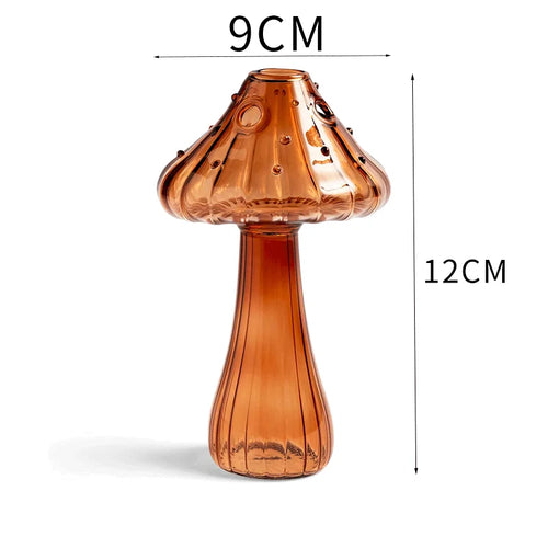 Creative Mushroom Glass Vase Plant Hydroponic Terrarium Art Plant