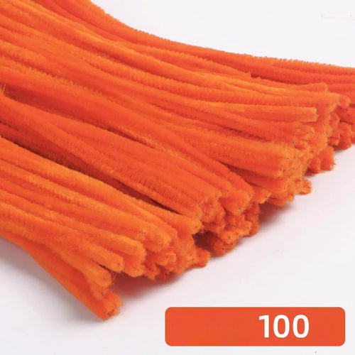100pcs 30cm Chenille Stems Stick Cleaners Kids Educational Toys