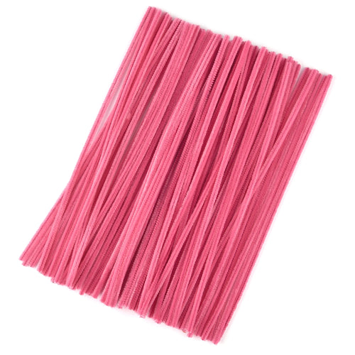 100pcs Chenille Stems Toys DIY Strips Twist Bar Anvil Wire Craft Pipe