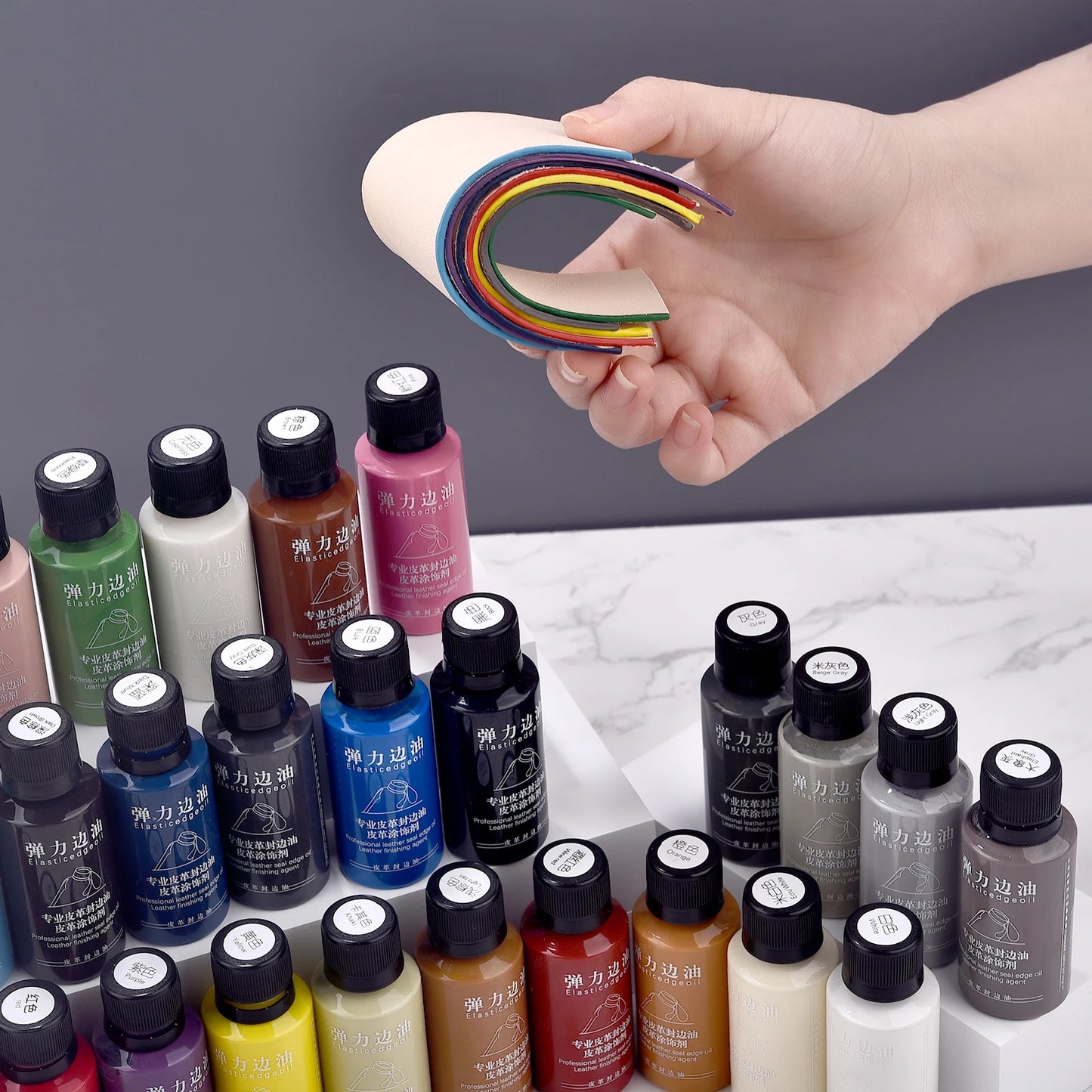 30ml Leather Edge Repair Paint Oil Dye Dressing Color Finish DIY Craft