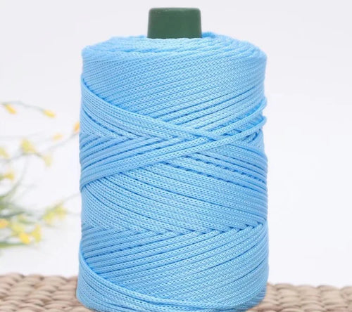 3mm Colored Cotton Cord Twisted Woven Rope Hollow Thread Craft