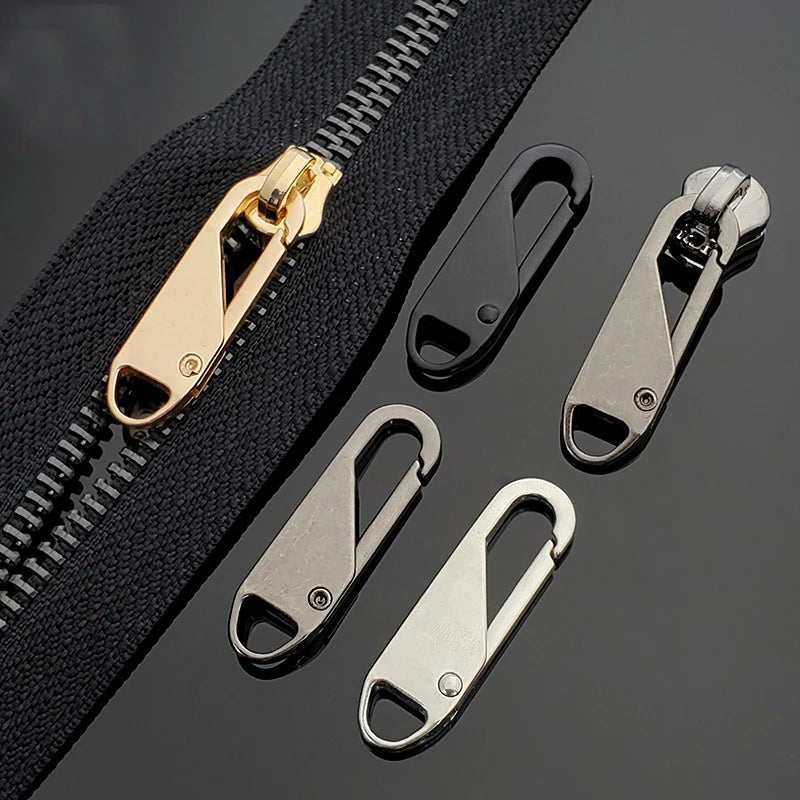 5pcs Universal Replacement Zipper Slider Metal Alloy Removal Zipper